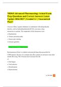 NR565 Advanced Pharmacology Actual Exam Prep Questions and Correct Answers Latest Update 2026&sol;2027 &vert; Graded A&plus; &vert; Guaranteed Pass&excl;&excl;