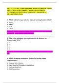 PENNSYLVANIA NURSING HOME ADMINISTRATOR EXAM QUESTIONS AND CORRECT ANSWERS &lpar;VERIFIED ANSWERS&rpar; LATEST UPDATE 2026&sol;2027 &vert; GRADED A&plus; &vert; GUARANTEED PASS&period;