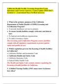 California Health Facility Licensing Inspection Exam Questions And Correct Answers &vert; Latest Update 20267&sol;2027 &vert; Graded A&plus; &vert; Guaranteed Pass &lpar;Verified Answers&rpar;