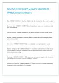 ISA 235 Final Exam Gowins Questions With Correct Answers&period;