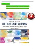Priorities in Critical Care Nursing 9th Edition Test Bank by Linda D&period; Urden &ndash; Latest Update 2026 &vert; Exam Prep & Practice Questions