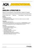 2025 AQA AS ENGLISH LITERATURE B Paper 2A Literary  Genres&colon; Prose and Poetry &ndash; Aspects of Tragedy Question  Paper & Mark Scheme &lpar;Merged&rpar; Friday 23 May 2025 &lbrack;VERIFIED&rsqb;