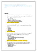 BSN HESI 266 MED SURG EXAM &vert; LATEST EDITION &vert;  NIGHTINGALE COLLEGE &vert; QUESTIONS AND ANSWERS &vert; LATEST  EXAM 