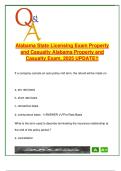 Alabama Property & Casualty Licensing Exam 2025 &ndash; 300&plus; Practice Questions with Answers &vert; INS204 &vert; Auto&comma; Homeowners&comma; BOP&comma; Workers&rsquo; Comp