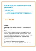 Nurse Practitioner Certification Exam Prep Test Bank &vert; Margaret Fitzgerald &vert; AANP FNP & ANCC NP Practice Questions