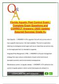 Florida Aquatic Pest Control Exam 2025 &ndash; 200&plus; Verified Q&As &vert; Invasive Plants&comma; Herbicides&comma; Hydrilla&comma; FDACS&comma; IPM &vert; ENV402