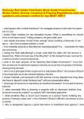 Kentucky Real Estate Final Exam Study Guide &lpar;Foreclosures&comma; Broker Duties&comma; Escrow&comma; Insurance & Property Regulations&rpar; exam set questions and answers verified A&plus; tips MUST SEE&excl;&excl;&excl;&period;pdf