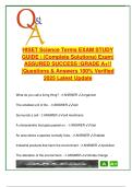 HISET Science Terms Exam Study Guide &lpar;50&plus; Q&A&rpar; &vert; Key Concepts & Definitions &vert; GED-SCI101