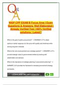 NIGP-CPP Exam B Review &lpar;Focus Area I &ndash; Strategy&rpar; &vert; 50&plus; Verified Q&A &vert; Procurement Planning & Public Sector Strategy &vert; PMGT531
