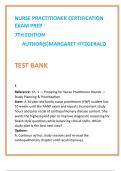Nurse Practitioner Certification Exam Prep Test Bank &lpar;7th Ed&rpar; &ndash; Margaret Fitzgerald &vert; AANP FNP & ANCC NP Review MCQs