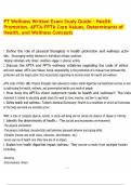 PT Wellness Written Exam Study Guide &ndash; Health Promotion&comma; APTA-FPTA Core Values&comma; Determinants of Health&comma; and Wellness Concepts&period;pdf