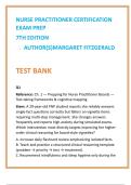 Nurse Practitioner Certification Exam Prep Test Bank &vert; Margaret Fitzgerald 7th Ed &vert; AANP FNP & ANCC AGPCNP Practice MCQs