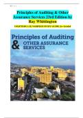Principles of Auditing & Other Assurance Services &ndash; Solution Manual &lpar;23rd Edition&rpar; by Ray Whittington &vert; Chapters 1&ndash;21