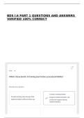 BDS I&period;6 PART 1 QUESTIONS AND ANSWERS VERIFIED 100&percnt; CORRECT