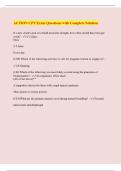 ACTION CPT Exam Questions with Complete Solution 