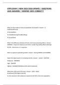 OTPS EXAM &vert; NEW 2025&sol;2026 UPDATE &vert; QUESTIONS AND ANSWERS &vert; VERIFIED 100&percnt; CORRECT&excl;&excl;