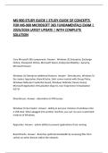 MS-900 STUDY GUIDE &vert; STUDY GUIDE OF CONCEPTS FOR MS-900 MICROSOFT 365 FUNDAMENTALS EXAM &vert; 2025&sol;2026 LATEST UPDATE &vert; WITH COMPLETE SOLUTION