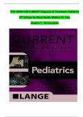 TEST BANK FOR CURRENT Diagnosis & Treatment Pediatrics  27th Edition by Maya Bunik&semi; William W&period; Hay&comma;  Chapter 1 - 46 Complete