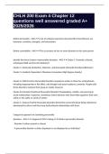 CHLH 200 Exam 4 Chapter 12 questions well answered graded A&plus; 2025&sol;2026