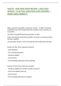 AAE552 - NDE FINAL EXAM REVIEW &vert; 2025&sol;2026 UPDATE &vert; 92 ACTUAL QUESTIONS AND ANSWERS &vert; RATED 100&percnt; CORRECT&excl;&excl;