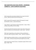 NDE QUESTIONS 2025&sol;2026 UPDATE &vert; ANSWERED CORRECTLY &vert; WITH COMPLETE SOLUTION&excl;&excl;