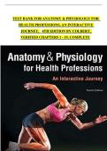 Anatomy & Physiology for Health Professions &ndash; An Interactive Journey &lpar;4th Edition&rpar; by Colbert &vert; Verified Test Bank Chapters 1&ndash;19 &vert; Complete Exam Practice Material