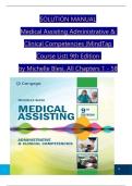 Solution Manual for Medical Assisting Administrative & Clinical Competencies &lpar;MindTap Course List&rpar; 9th Edition by Michelle Blesi&comma; Verified Chapters 1 - 58&comma; Complete Newest Versio