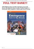 TEST BANK For Nancy Caroline&rsquo;s Emergency Care in the Streets&comma; 8th Edition by Nancy Caroline&comma; Verified Chapters 1 &ndash; 53Covered&comma; 100&percnt; Complete A&plus; Study Guide Newest Version
