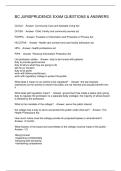 BC JURISPRUDENCE EXAM QUESTIONS & ANSWERS