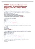 NCOEMS Practice Exam &vert;Comprehensive  questions and verified answers&sol;accurate  solutions &vert;Get it 100&percnt; correct&excl;&excl; Already  graded A&plus;