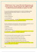 CPHQ Practice Test A&comma; B & C Bundle Latest 2026 with 950 Questions and Correct Answers &sol; Practice Exam for the CPHQ Test 2026&sol; Certified Professional in Healthcare Quality Test 2026