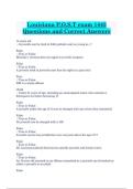 Louisiana P&period;O&period;S&period;T exam 1443 Questions and Correct Answers&period;