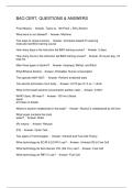 BAO CERT&period; QUESTIONS & ANSWERS