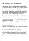 BAO EXAM PART 2 QUESTIONS & ANSWERS