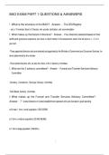 BAO EXAM PART 1 QUESTIONS & AANSWERS