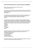 BAO QUESTIONS BLOCK 4 QUESTIONS & ANSWERS