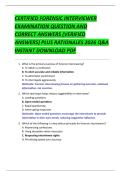 CERTIFIED FORENSIC INTERVIEWER  EXAMINATION QUESTION AND  CORRECT ANSWERS &lpar;VERIFIED  ANSWERS&rpar; PLUS RATIONALES 2026 Q&A  INSTANT DOWNLOAD PDF