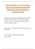 HIEU 242 Exam 2 - UTK - Dr&period; Maccari  Clayton QUESTIONS AND ANSWERS  2025&vert;2026 VERIFIED GRADED A&plus;  ALREADY PASSED&excl; 