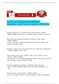 AAAE ACE Operations Module 1 Questions with Correct Answers 2025-2026