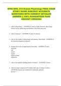 SFSU BIOL 212 Human Physiology FINAL EXAM  STUDY GUIDE 2026&sol;2027 ACCURATE  QUESTIONS WITH CORRECT DETAILED  ANSWER &vert;&vert; 100&percnt; GUARANTEED PASS  <RECENT VERSION> 