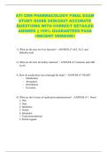 ATI CMS PHARMACOLOGY FINAL EXAM  STUDY GUIDE 2026&sol;2027 ACCURATE  QUESTIONS WITH CORRECT DETAILED  ANSWER &vert;&vert; 100&percnt; GUARANTEED PASS  <RECENT VERSION> 