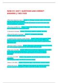 ISOM 351 UNIT 1 QUESTIONS AND CORRECT ANSWERS &vert;&vert; 100&percnt; PASS 