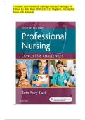 Test Bank For  Professional Nursing  Concepts Challenges  8th Edition By Beth  Black 9780323431125  Chapter 1-16 Complete  Guide with Rationale