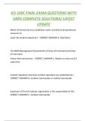 ICS 100C FINAL EXAM QUESTIONS WITH  100&percnt; COMPLETE SOLUTIONS&sol; LATEST  UPDATE