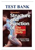 Test Bank for Memmler&rsquo;s Structure and Function of the Human Body&comma; 12th Edition by Cohen&comma; ISBN&colon;9781284240559 