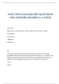 NAFI CFEI EXAM 2026-2027 QUESTIONS AND ANSWERS GRADED A&plus; LATEST 