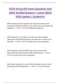 IFSTA Driver&sol;OP Exam Questions And  100&percnt; Verified Answers &vert; Latest 2025&sol;  2026 Update &vert; Graded A&plus;