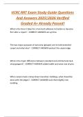 IICRC RRT Exam Study Guide Questions  And Answers 2025&vert;2026 Verified  Graded A&plus; Already Passed&excl; 