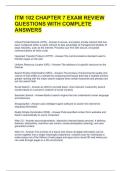ITM 102 CHAPTER 7 EXAM REVIEW QUESTIONS WITH COMPLETE ANSWERS 