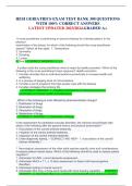 HESI GERIATRICS EXAM TEST BANK 300 QUESTIONS  WITH 100&percnt; CORRECT ANSWERS  LATEST UPDATED 2023&sol;2024&period;GRADED A&plus; 